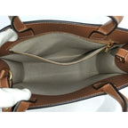 Celine 2-Way Shoulder Bag Small Vertical Cabas Canvas Leather Light Beige Brown — view 9
