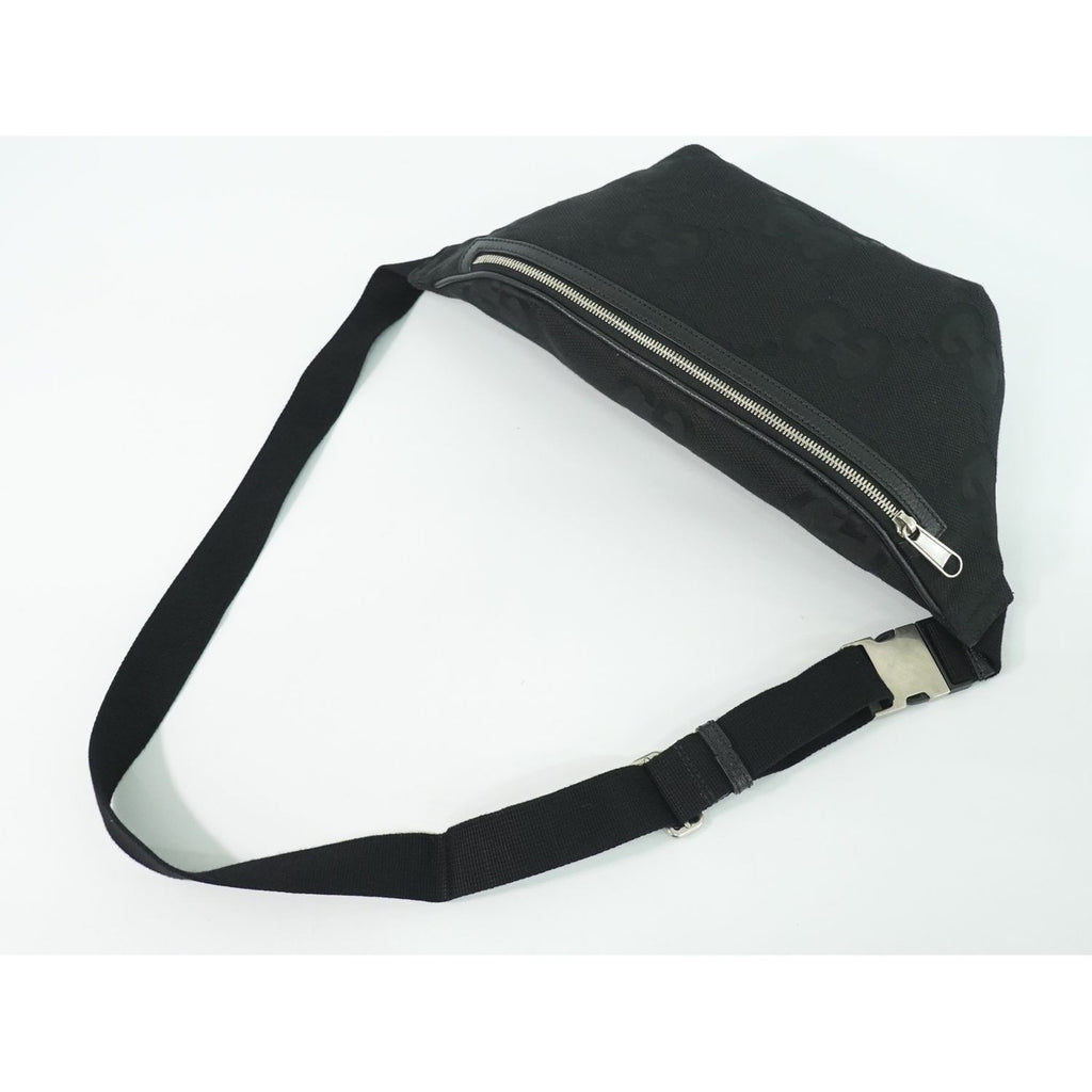 Gucci Jumbo GG Canvas Belt Bag Black — view 4