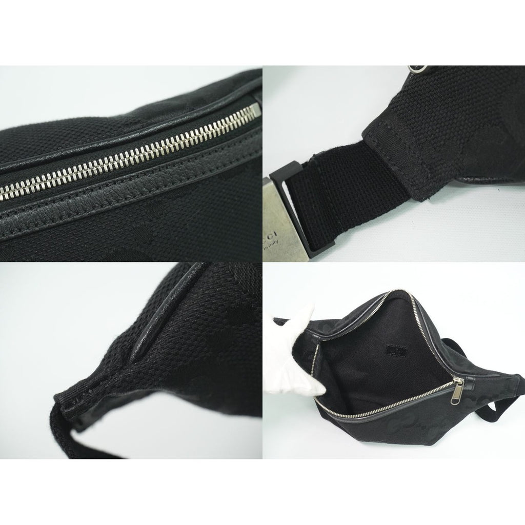 Gucci Jumbo GG Canvas Belt Bag Black — view 8