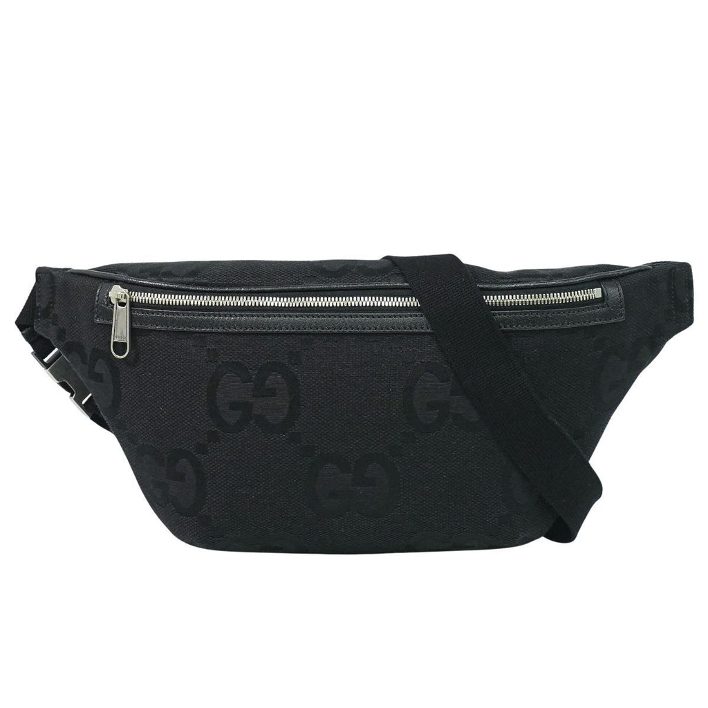Gucci Jumbo GG Canvas Belt Bag Black