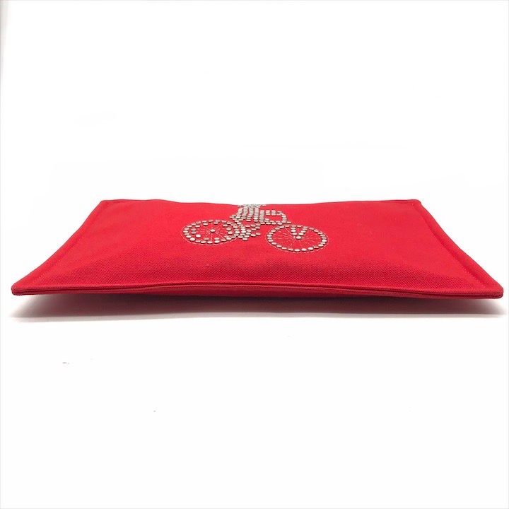 Hermes Velocipedist Bicycle Flat Pouch Red — view 3