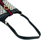 Gucci Vintage Sherry Shoulder Bag Navy X Red — view 4