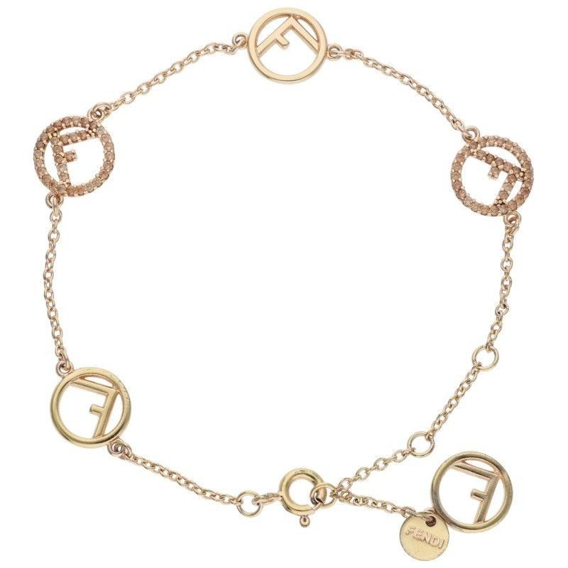 Fendi Fflogo Rhinestone Bracelet