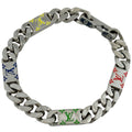 Louis Vuitton LV Mosaic Bracelet Chain Silver Plated