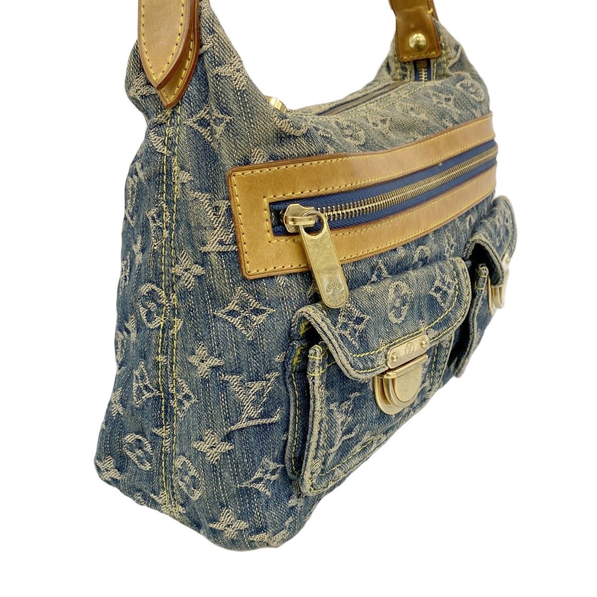 Louis Vuitton Shoulder Bag Monogram Denim PM Blue — view 2