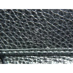 Gucci Long Wallet Interlocking Zip Around Black Leather — view 2