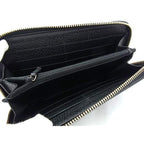 Gucci Long Wallet Interlocking Zip Around Black Leather — view 4