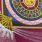 Hermes Scarf Silk Carre 90 Feux D'artifice Purple — view 7