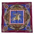 Hermes Scarf Silk Carre 90 Feux D'artifice Purple