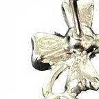 Chanel Coco Mark Clover Motif Metal Rhinestone Faux 23FP — view 3