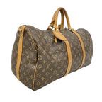 Louis Vuitton Boston Bag Monogram Keepall Bandouliere 50 Brown — view 2