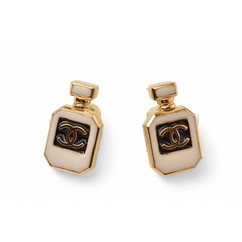 Chanel Accessories Coco Mark CC Gold Bottle Motif C25
