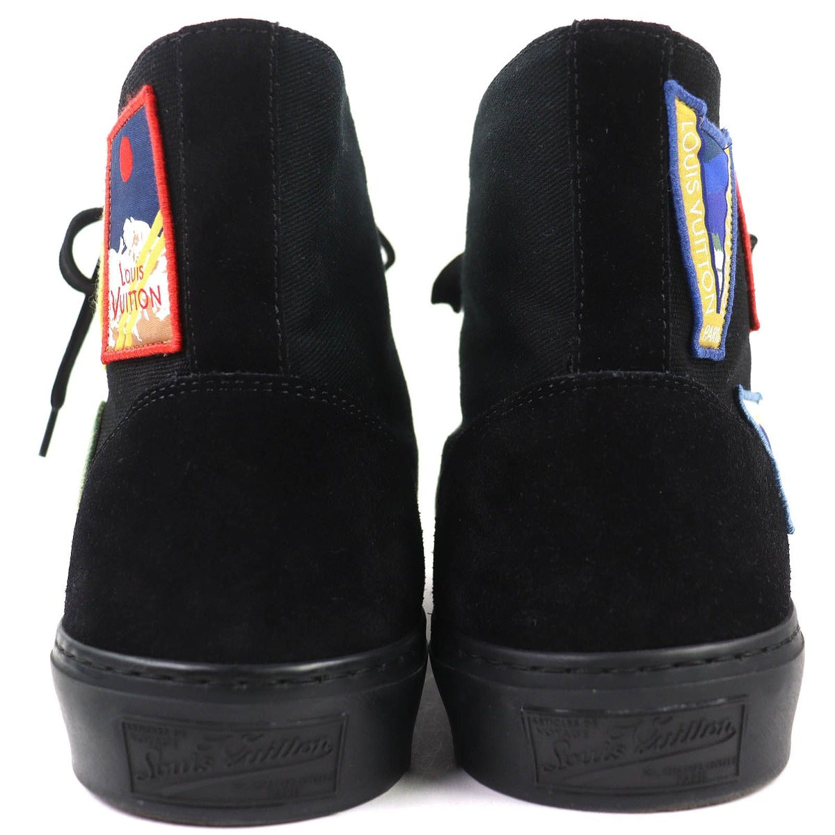 Louis Vuitton Tattoo Line Canvas Suede Alps Emblem High Cut Sneakers — view 5