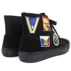 Louis Vuitton Tattoo Line Canvas Suede Alps Emblem High Cut Sneakers — view 6