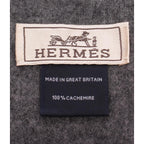 Hermes Scarf Cashmere Gray — view 3