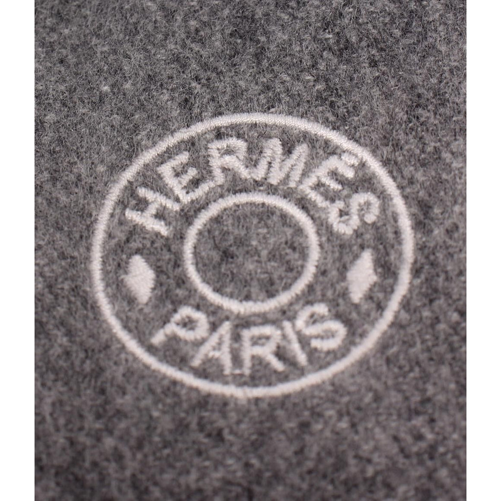 Hermes Scarf Cashmere Gray — view 8