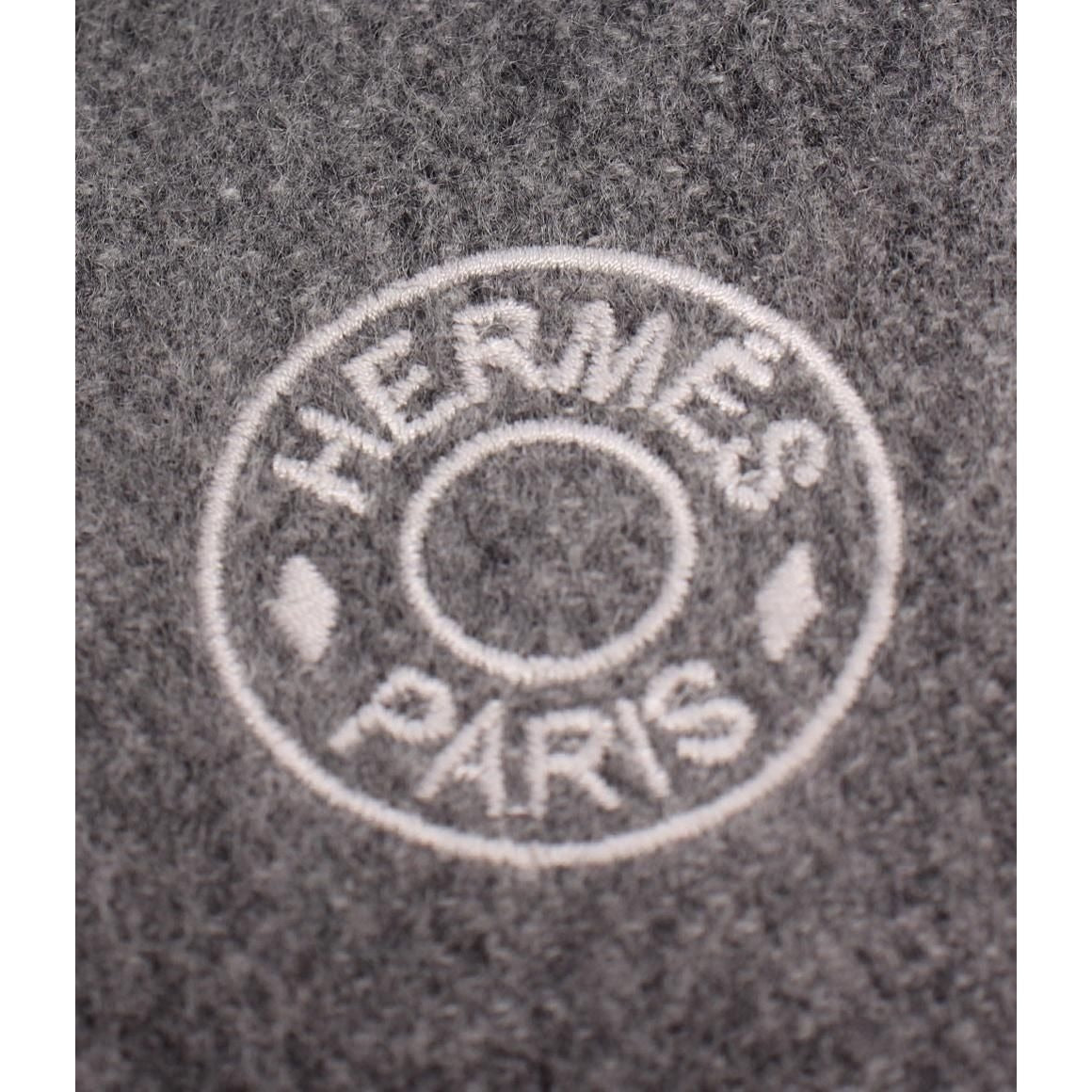 Hermes Scarf Cashmere Gray — view 8