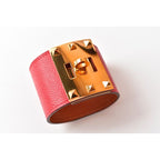 Hermes Bangle Bracelet Extreme Vaux Epson Rouge — view 2