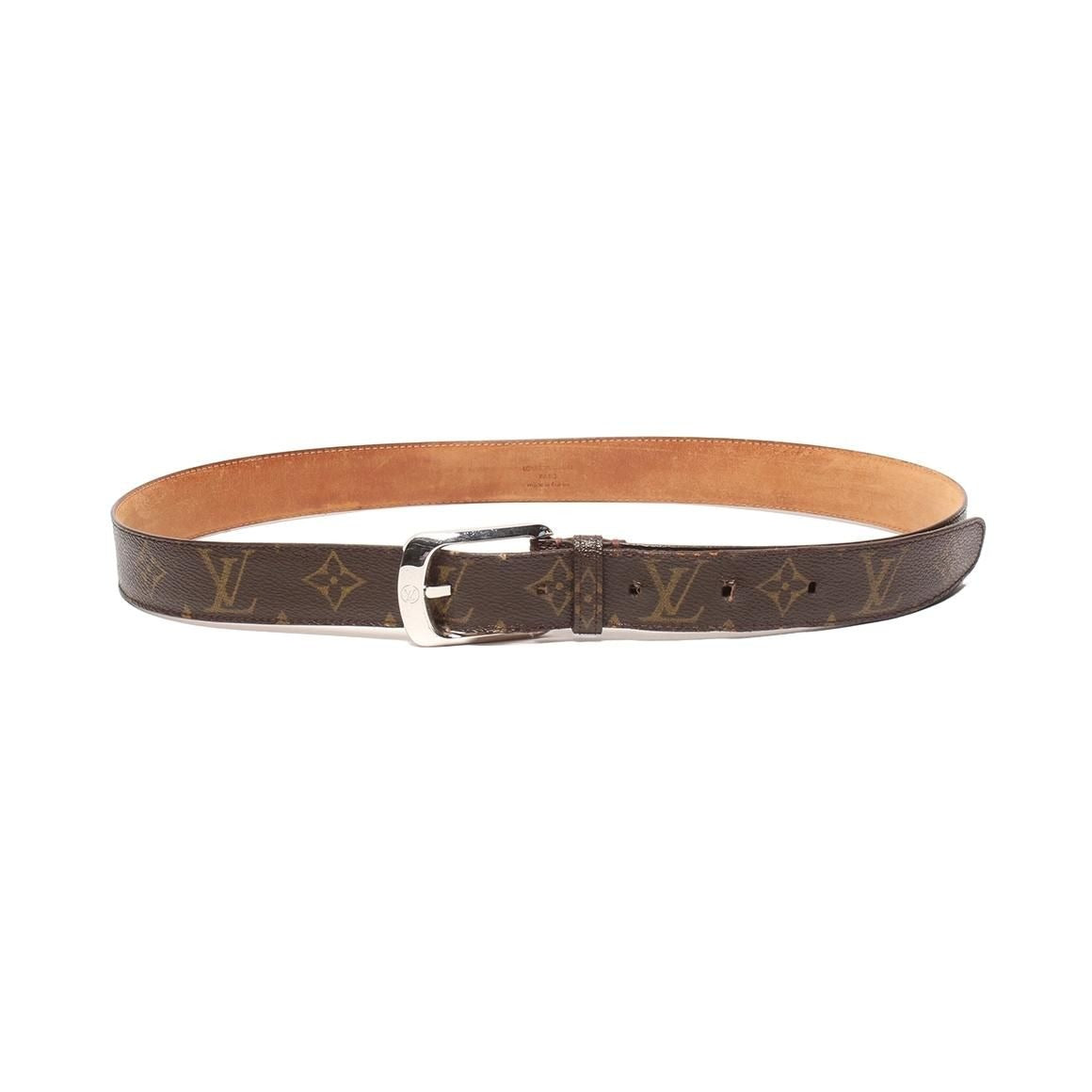 Louis Vuitton Belt Ceinture Ellipse Monogram Brown