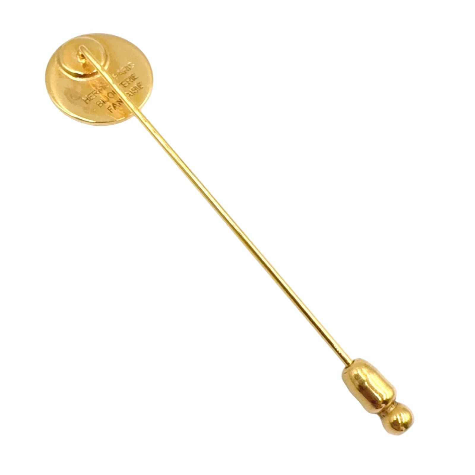 Hermes Series Pin Gold Plated Brooch — view 2