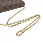 Louis Vuitton Damier Pochette Shoulder Bag Ebene — view 4