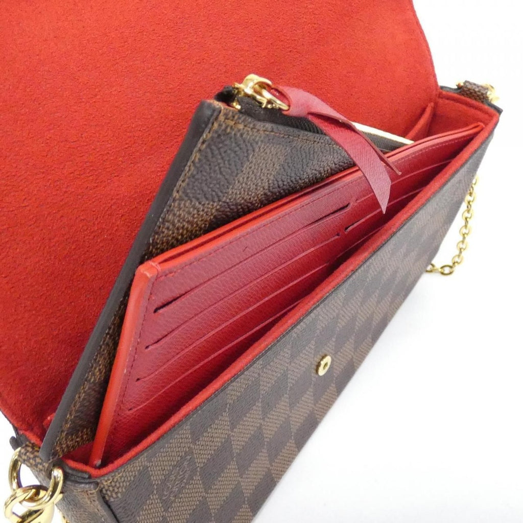 Louis Vuitton Damier Pochette Shoulder Bag Ebene — view 5