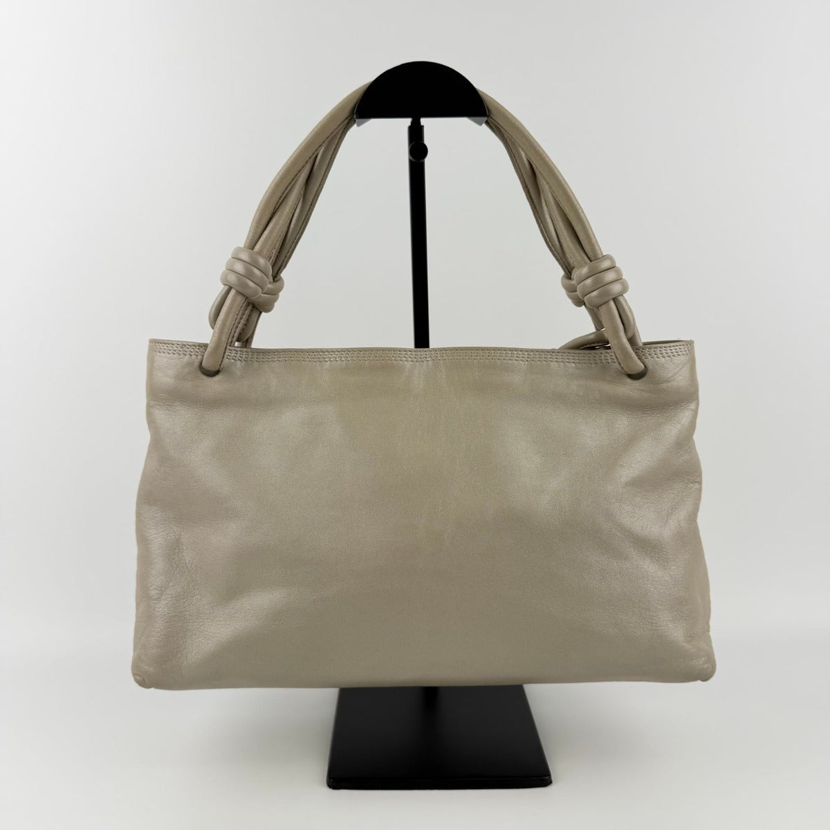 Loewe Anagram Shoulder Bag Beige Leather Vintage — view 4