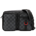 Louis Vuitton Utility Messenger Shoulder Bag Black Damier Graphite