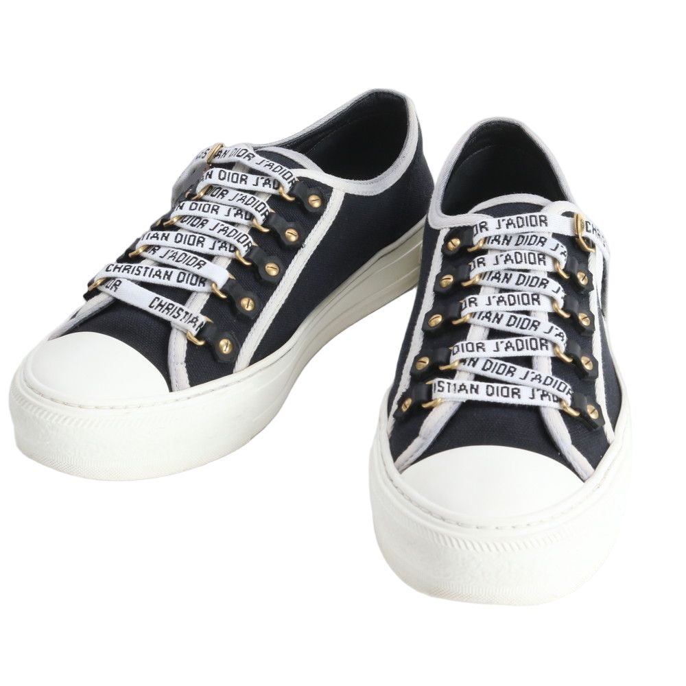 Dior Low Cut Sneakers Lace Up Shoes Flat