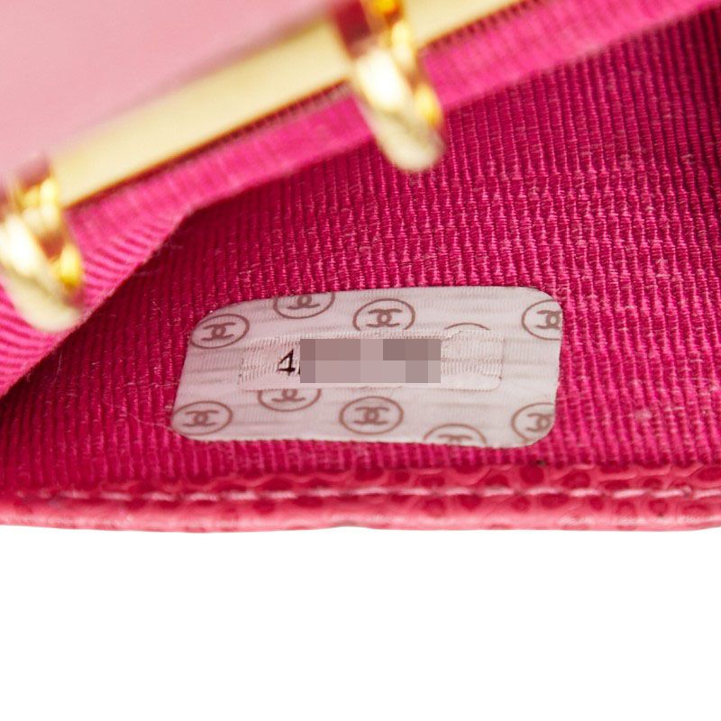 Chanel Coco Mark Notebook Cover 5 Hole Pink Caviar Leather — view 9