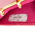 Chanel Coco Mark Notebook Cover 5 Hole Pink Caviar Leather — view 9