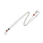 Gucci Necklace Red Heart Silver — view 2