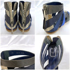 Christian Dior Gurkha Sandals Silver Blue Navy — view 2