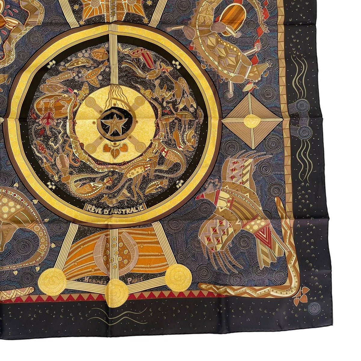 Hermes Silk Scarf Carre 90 Reve D'australie Australian Dream Brawan — view 4