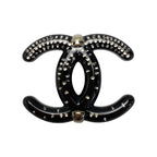 Chanel Coco Mark Brooch D23 S Black Pin Type — view 2