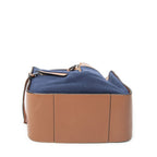 Loewe Small Hammock Tan Blue Canvas — view 6
