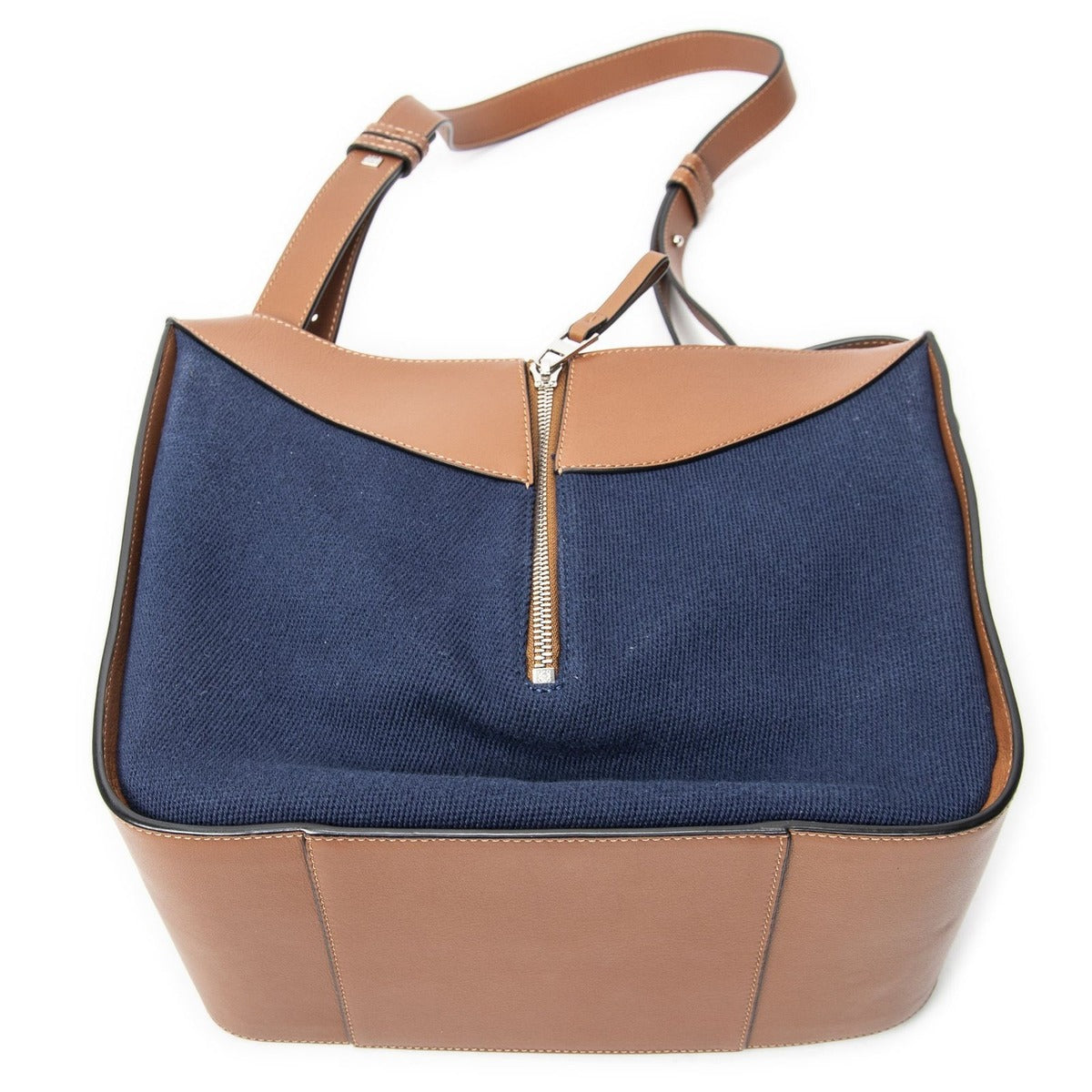 Loewe Small Hammock Tan Blue Canvas — view 7