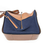 Loewe Small Hammock Tan Blue Canvas — view 8