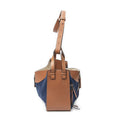 Loewe Small Hammock Tan Blue Canvas