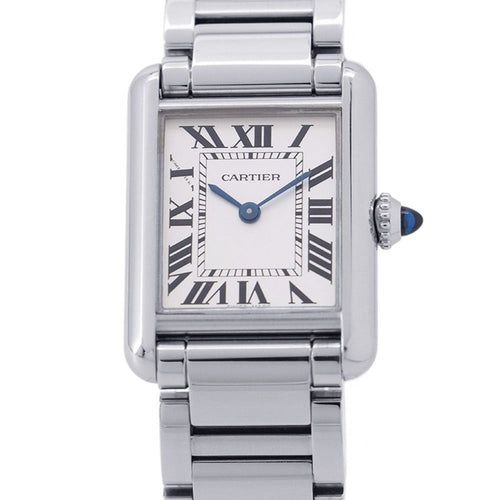 Cartier Tank Mast SM Watch Silver Dial Quartz