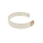 Hermes Clous De H Jonc 2 B Silver 925 18K Pink Gold Bracelet — view 4