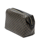 Celine Vintage Toiletries Pouch Black Macadam Canvas — view 2