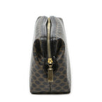 Celine Vintage Toiletries Pouch Black Macadam Canvas — view 4