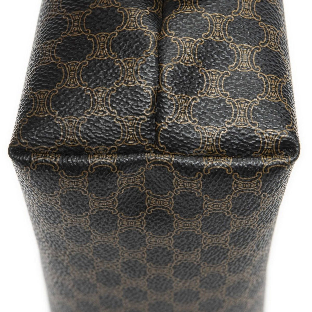 Celine Vintage Toiletries Pouch Black Macadam Canvas — view 7