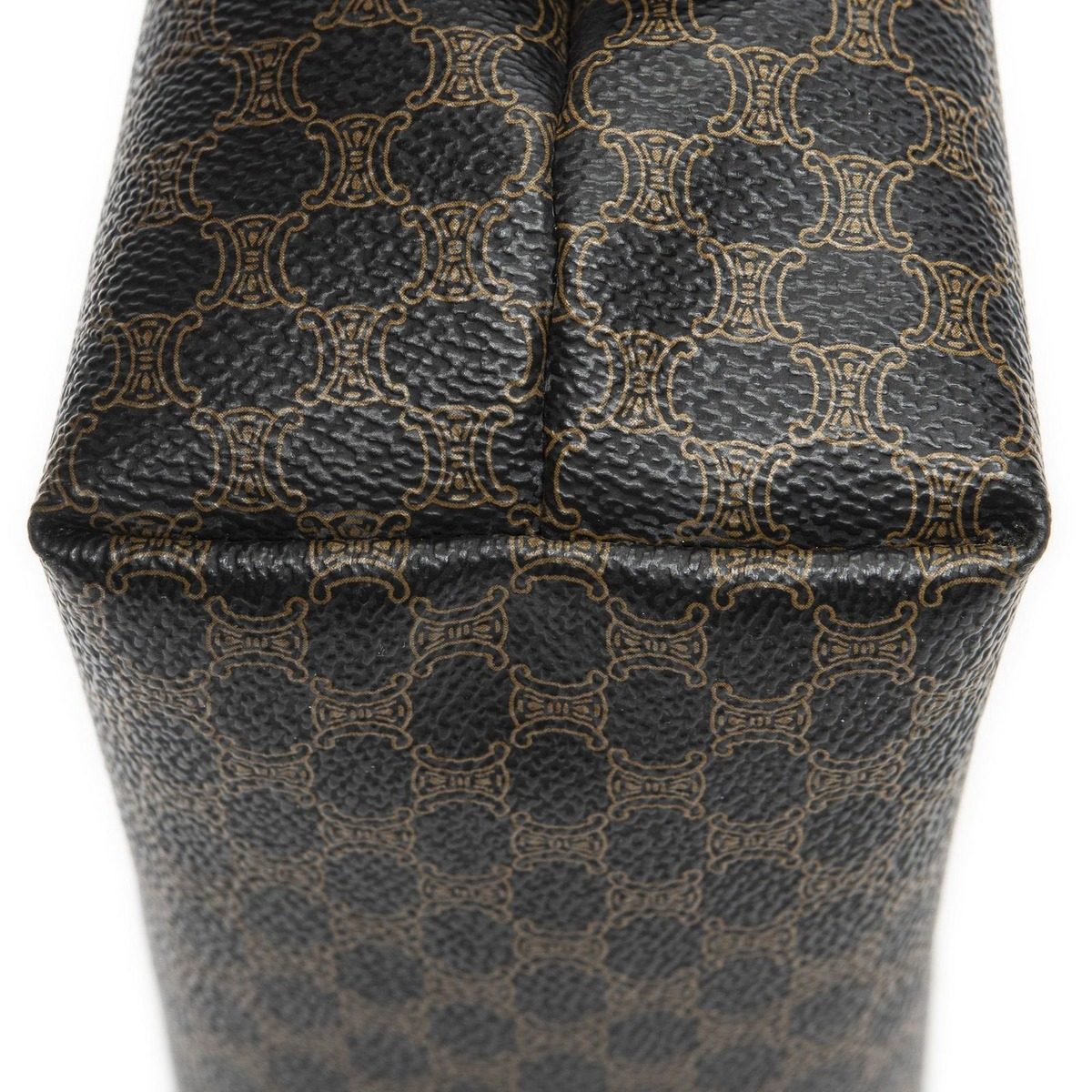 Celine Vintage Toiletries Pouch Black Macadam Canvas — view 7