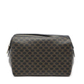 Celine Vintage Toiletries Pouch Black Macadam Canvas