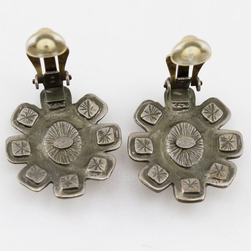 Chanel Coco Mark Metal Silver 10 C 20.3 g Earrings — view 5