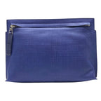Loewe Repeat Anagram T Pouch Clutch Bag Second Embossed Logo Leather Navy