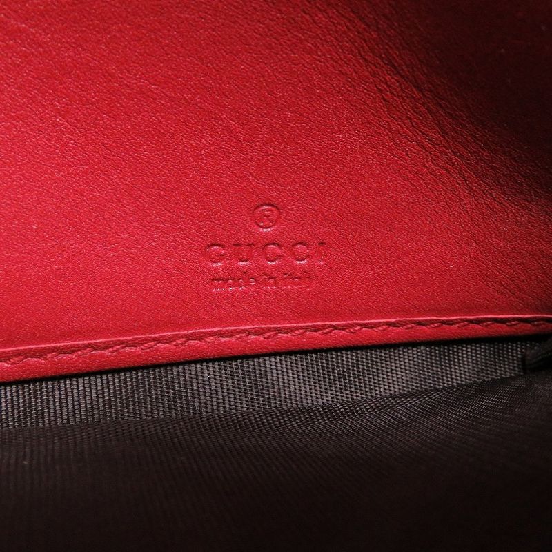 Gucci GG Embossed Leather Red Bifold Wallet 0076 — view 5