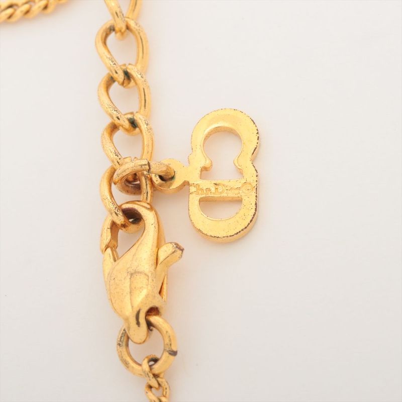 Christian Dior Necklace GP Rhinestone Faux Pearl — view 5